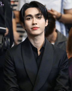 we are the series thai bl drama and it’s a simple graphic or photograph of main actor, Boom Tharatorn Jantharaworakarn