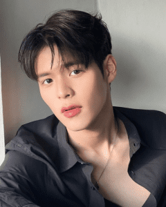 we are the series thai bl drama and it’s a simple graphic or photograph of main actor, Poon Mitpakdee