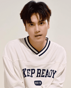 we are the series thai bl drama and it’s a simple graphic or photograph of main actor, Marc Natarit Worakornlertsith