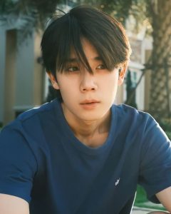 Last Twilight The Series BL Drama and it’s a simple graphic or photograph of main lead Jimmy Jitaraphol Potiwihok aka Mhok